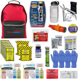 Ready America 72 Hour Deluxe Emergency Kit, 2-Person 3-Day Backpack, First Aid Kit, Survival Blanket, Power Station, Multi Tool, Portable Go-Bag for Earthquake, Fire, Flood, Camping, Hiking, and Hunting