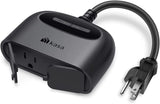 Kasa Outdoor Smart Plug, Smart Home Wi-Fi Outlet with 2 Sockets, IP64 Weather Resistance, Compatible with Alexa, Google Home & IFTTT, No Hub Required, ETL Certified(EP40)