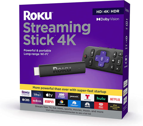 Streaming Stick 4K 2021  Streaming Device 4KHDRDolby Vision with Roku Voice Remote and TV Controls