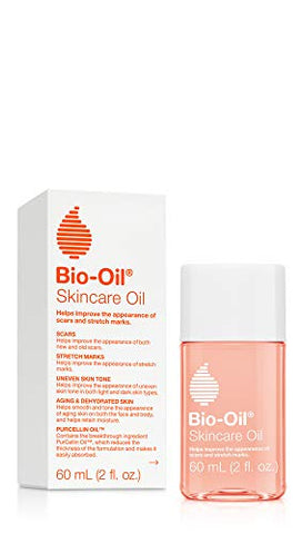 Bio-Oil Skincare Oil, Body Oil for Scars and Stretchmarks, Hydrates Skin, Non-Greasy, Dermatologist Recommended, Non-Comedogenic, 2 Ounce, For All Skin Types, with Vitamin A, E