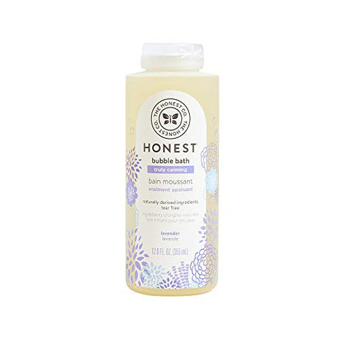 The Honest Company Truly Calming Lavender Bubble Bath Tear Free Kids Bubble Bath Naturally Derived Ingredients & Essential Oils Sulfate & Paraben Free Baby Bath 12 Fl. Oz
