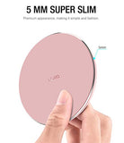TOZO W1 Wireless Charger Thin Aviation Aluminum Computer Numerical Control Technology Fast Charging Pad Khaki (NO AC Adapter)