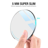 TOZO W1 Wireless Charger Thin Aviation Aluminum Computer Numerical Control Technology Fast Charging Pad Khaki (NO AC Adapter)