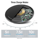 TOZO W1 Wireless Charger Thin Aviation Aluminum Computer Numerical Control Technology Fast Charging Pad Khaki (NO AC Adapter)