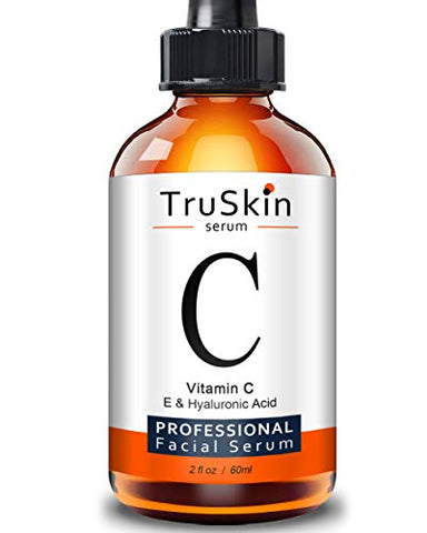 TruSkin Vitamin C Serum for Face with Hyaluronic Acid, Vitamin E, Witch Hazel, Large Bottle 2 fl oz
