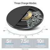 TOZO W1 Wireless Charger Thin Aviation Aluminum Computer Numerical Control Technology Fast Charging Pad Khaki (NO AC Adapter)