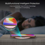 TOZO W1 Wireless Charger Thin Aviation Aluminum Computer Numerical Control Technology Fast Charging Pad Khaki (NO AC Adapter)