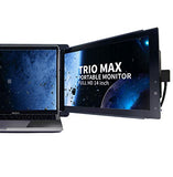 Trio Max Portable Monitor for Laptop, 14" FHD 1080P Attachable Laptop Screen Eye Care, USB C/USB A Dual or Triple Displays,13-17" Laptops Windows/OS/Android/Nintendo Switch(1pc 14" Monior)