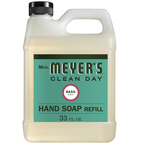 Mrs. Meyer’s Clean Day Liquid Hand Soap Refill, Basil, 33 fl oz