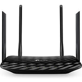 TP-Link AC1200 Gigabit WiFi Router (Archer A6) - 5GHz Gigabit Dual Band MU-MIMO Wireless Internet Router, Supports Beamforming, Guest WiFi and AP mode, Long Range Coverage by 4 Antennas Black