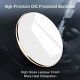 TOZO W1 Wireless Charger Thin Aviation Aluminum Computer Numerical Control Technology Fast Charging Pad Khaki (NO AC Adapter)