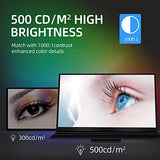 Portable Monitor,Szory 15.6" Ultra Slim Portable Monitor,FHD 1920x1080 IPS Screen USB Type-C HDMI Computer Display IPS Panel,100% SRGB HDR Monitor for Desktop Laptop PC Smartphone Xbox Switch PS4/3