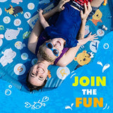 SplashEZ 3-in-1 Splash Pad, Sprinkler for Kids, and Wading Pool for Learning – Children’s Sprinkler Pool, 60’’ Inflatable Water Toys – “from A to Z” Outdoor Swimming Pool for Babies and Toddlers