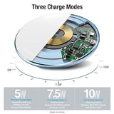 TOZO W1 Wireless Charger Thin Aviation Aluminum Computer Numerical Control Technology Fast Charging Pad Khaki (NO AC Adapter)