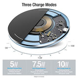TOZO W1 Wireless Charger Thin Aviation Aluminum Computer Numerical Control Technology Fast Charging Pad Khaki (NO AC Adapter)