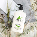 Hempz Original, Natural Hemp Seed Oil Body Moisturizer with Shea Butter and Ginseng, 17 Fl Oz, 2 Pack Bundle - Pure Herbal Skin Lotion for Dryness - Nourishing Vegan Body Cream in Floral and Banana