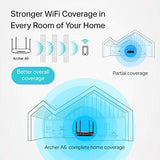 TP-Link AC1200 Gigabit WiFi Router (Archer A6) - 5GHz Gigabit Dual Band MU-MIMO Wireless Internet Router, Supports Beamforming, Guest WiFi and AP mode, Long Range Coverage by 4 Antennas Black