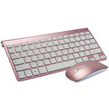 2.4Ghz Wireless Waterproof Keyboard And Mouse Combo Protable Mini Multimedia Quiet Keyboard Mice Set For Mac Apple PC Computer