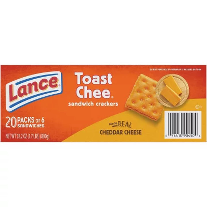 Lance Toastchee Cheddar Cheese (1.41 Oz., 40 Ct.)