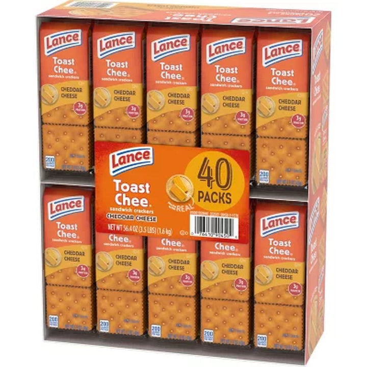 Lance Toastchee Cheddar Cheese (1.41 Oz., 40 Ct.)