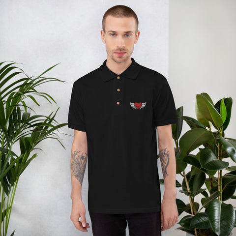 Men's Classic Fit Short Sleeve Solid Soft Cotton Polo Shirt Embroidered Polo Shirt