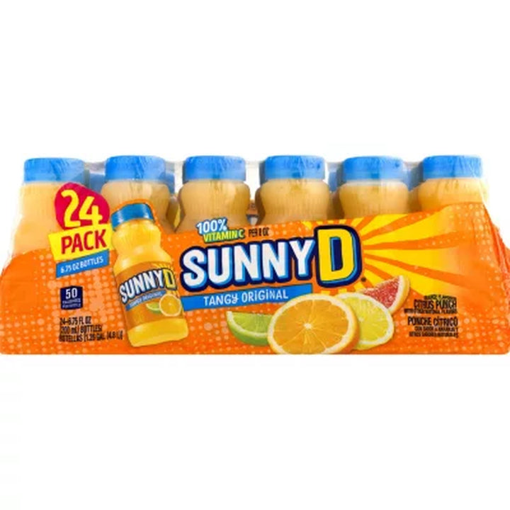 Sunnyd Tangy Original Orange Flavored Citrus Punch (6.75 Fl. Oz. Bottle, 24 Pk.)