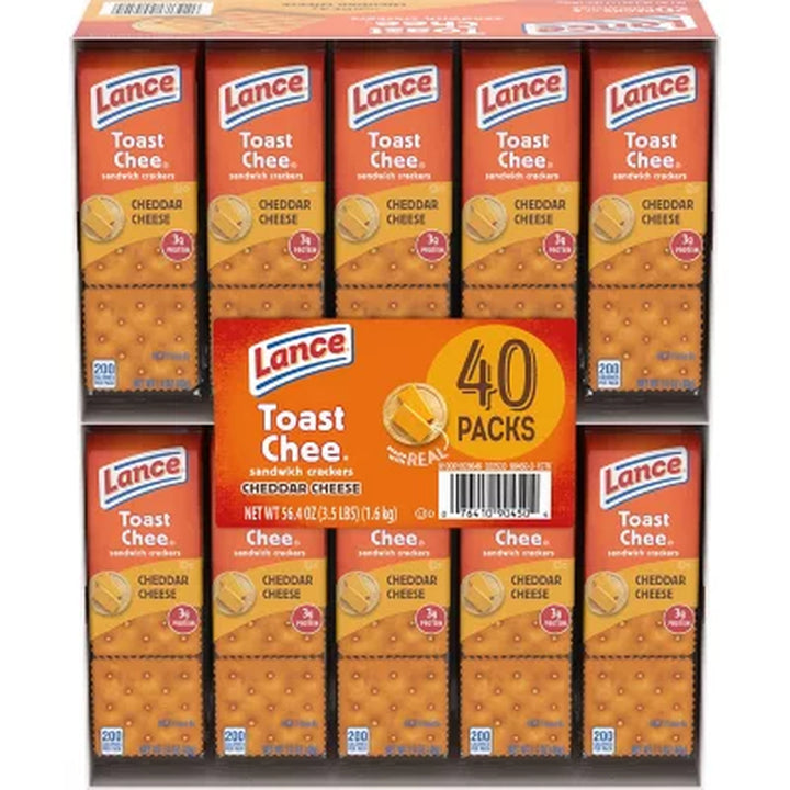 Lance Toastchee Cheddar Cheese (1.41 Oz., 40 Ct.)