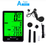 WEST BIKING Waterproof Bicycle Computer With Backlight Wireless Wired Bicycle Computer Bike Speedometer Odometer Bike Stopwatch