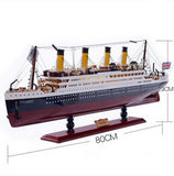 Titanic Model Decoration Wood Sailboat Model Craft Ship.