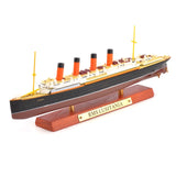 Scale Diecast France &Normandie &RMS Lusitania &RMS TITANNIC Steamship Cruise Ship Model Collection Kid Toys Gift