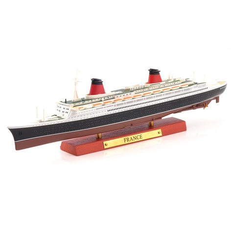 Scale Diecast France &Normandie &RMS Lusitania &RMS TITANNIC Steamship Cruise Ship Model Collection Kid Toys Gift