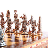 Ancient Egypt Pharaoh Antique Copper Handmade Metal Chess Pieces (Board is not Included)(Only Chess Pieces)