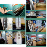 Sailboat Model 380x130x270mm DIY Ship Assembly Model Kits Classical Handmade Wooden Sailing Boats