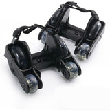 Flashing Roller Skate Shoes with 4 Wheels Pulley Lighted Flashing LED Wheels.