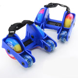 Flashing Roller Skate Shoes with 4 Wheels Pulley Lighted Flashing LED Wheels.