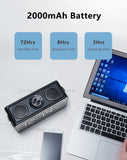 Bluetooth Speaker 25W Small Portable Home LED Screen FM Radio Alarm Clock Wireless Stereo HiFi Mic Loudspeaker Bass Subwoofer