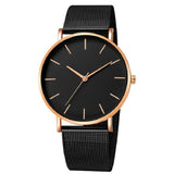 Minimalist Men Fashion Ultra Thin Watches Simple Men Business Stainless Steel