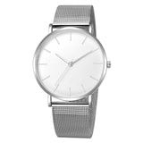 Minimalist Men Fashion Ultra Thin Watches Simple Men Business Stainless Steel