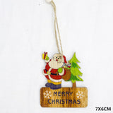 Natural Xmas Elk Wood Craft Christmas Tree Ornament Noel Christmas Decoration for Home Wooden