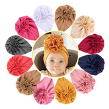 Knot Bow Baby Headbands Toddler Headwraps Baby Flower Turban Hats Babes Caps Elastic Hair Accessories 2020 New