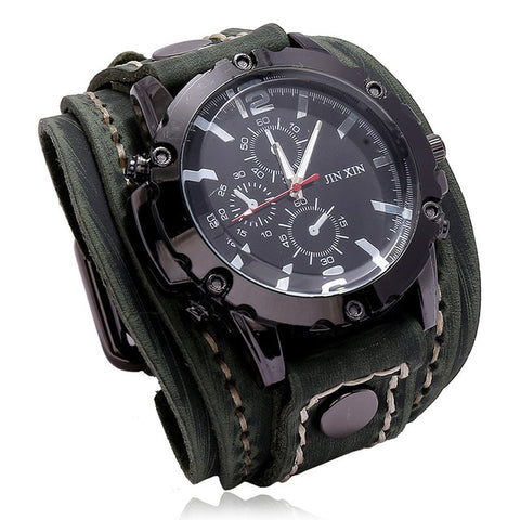 Jessingshow Men Watch Luxury Wristwatch Quartz Wristwatches Fashion Blue Glass Punk Style