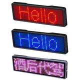 Rechargeable Bluetooth Digital LED Badge Insignia DIY Programmable Scrolling Message Board Mini LED Display LED Name Tag