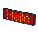 Rechargeable Bluetooth Digital LED Badge Insignia DIY Programmable Scrolling Message Board Mini LED Display LED Name Tag