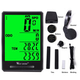 WEST BIKING Waterproof Bicycle Computer With Backlight Wireless Wired Bicycle Computer Bike Speedometer Odometer Bike Stopwatch