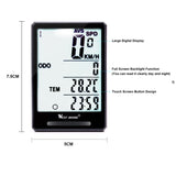 WEST BIKING Waterproof Bicycle Computer With Backlight Wireless Wired Bicycle Computer Bike Speedometer Odometer Bike Stopwatch