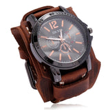 Jessingshow Men Watch Luxury Wristwatch Quartz Wristwatches Fashion Blue Glass Punk Style