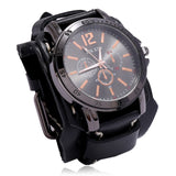 Jessingshow Men Watch Luxury Wristwatch Quartz Wristwatches Fashion Blue Glass Punk Style