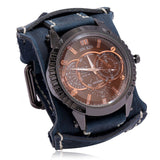 Jessingshow Men Watch Luxury Wristwatch Quartz Wristwatches Fashion Blue Glass Punk Style