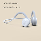 Wireless Earphone Bone Conduction Bluetooth Stereo Waterproof Earphone Audio Mp3 with Music Microphone