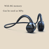 Wireless Earphone Bone Conduction Bluetooth Stereo Waterproof Earphone Audio Mp3 with Music Microphone